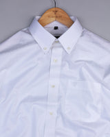 Tulip White Dobby Check Premium Cotton Shirt