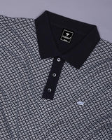Formin Black Knitted Cotton Polo T-Shirt