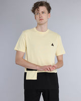 Corn Yellow With Black Premium Cotton Designer T-shirt