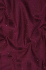 Wine red with dot printed awning stripe shirt