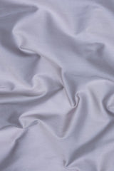 Silver grey cotton satin shirt