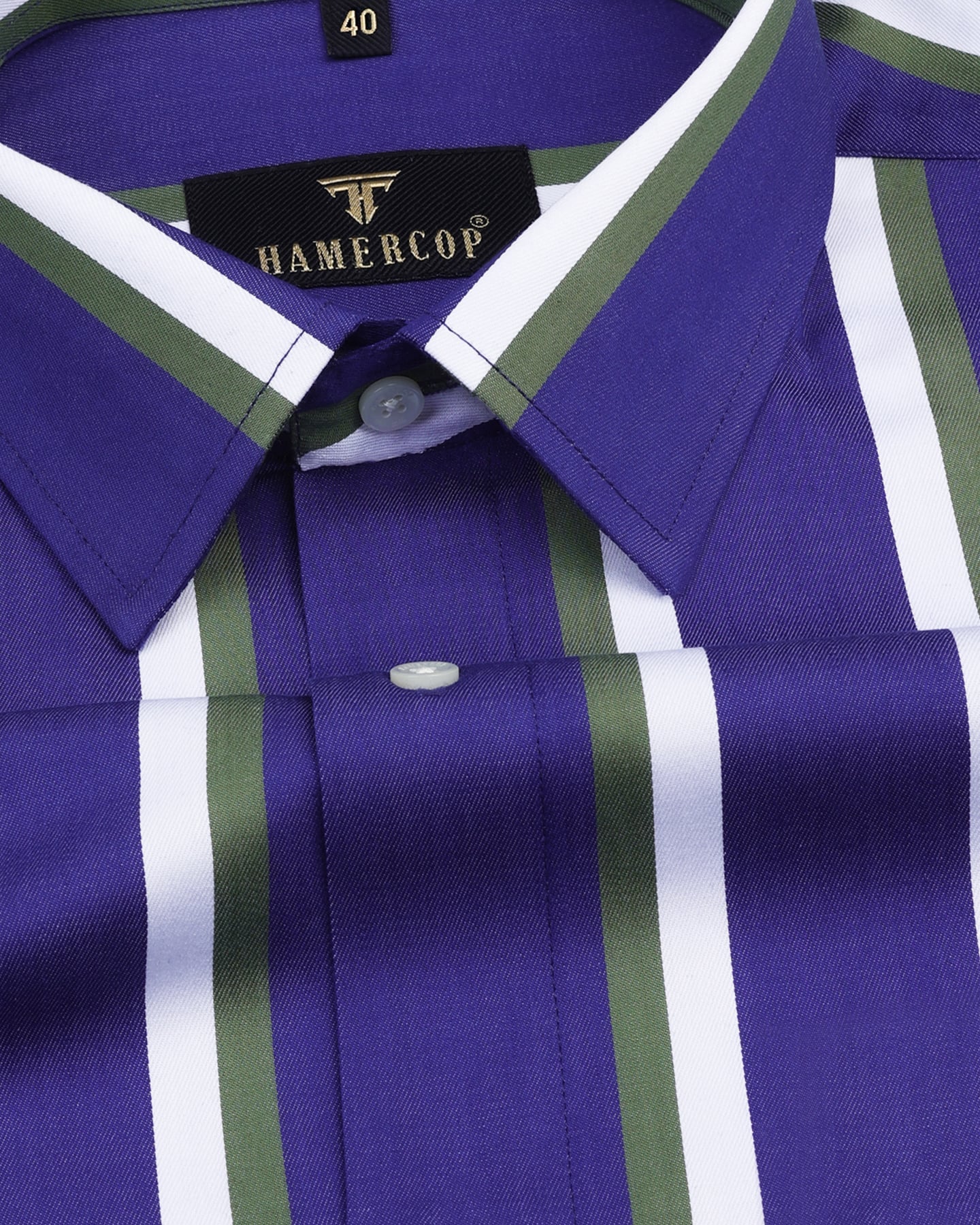 carorie CLEAN TECH TWILL STRIPE SHIRT