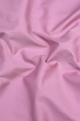 Tea rose pink cotton satin shirt