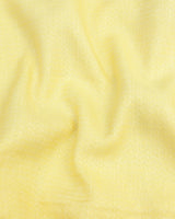 Lupi Yellow Dobby Cotton Solid Formal Shirt