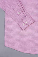 Dark pink with light black line check shirt