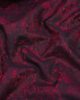 Mahogany Maroon Shadow Jacquard Premium Gizza Cotton Shirt