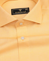 Mellow Yellow Biscuit Solid Oxford Cotton Shirt