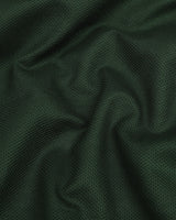 Seaweed Green Dobby Texture Solid Cotton Shirt
