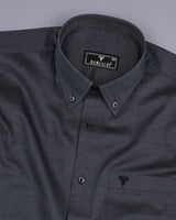 Trout Gray FilaFil Premium Cotton Solid Shirt