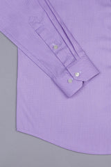 French violet dobby texture shirt