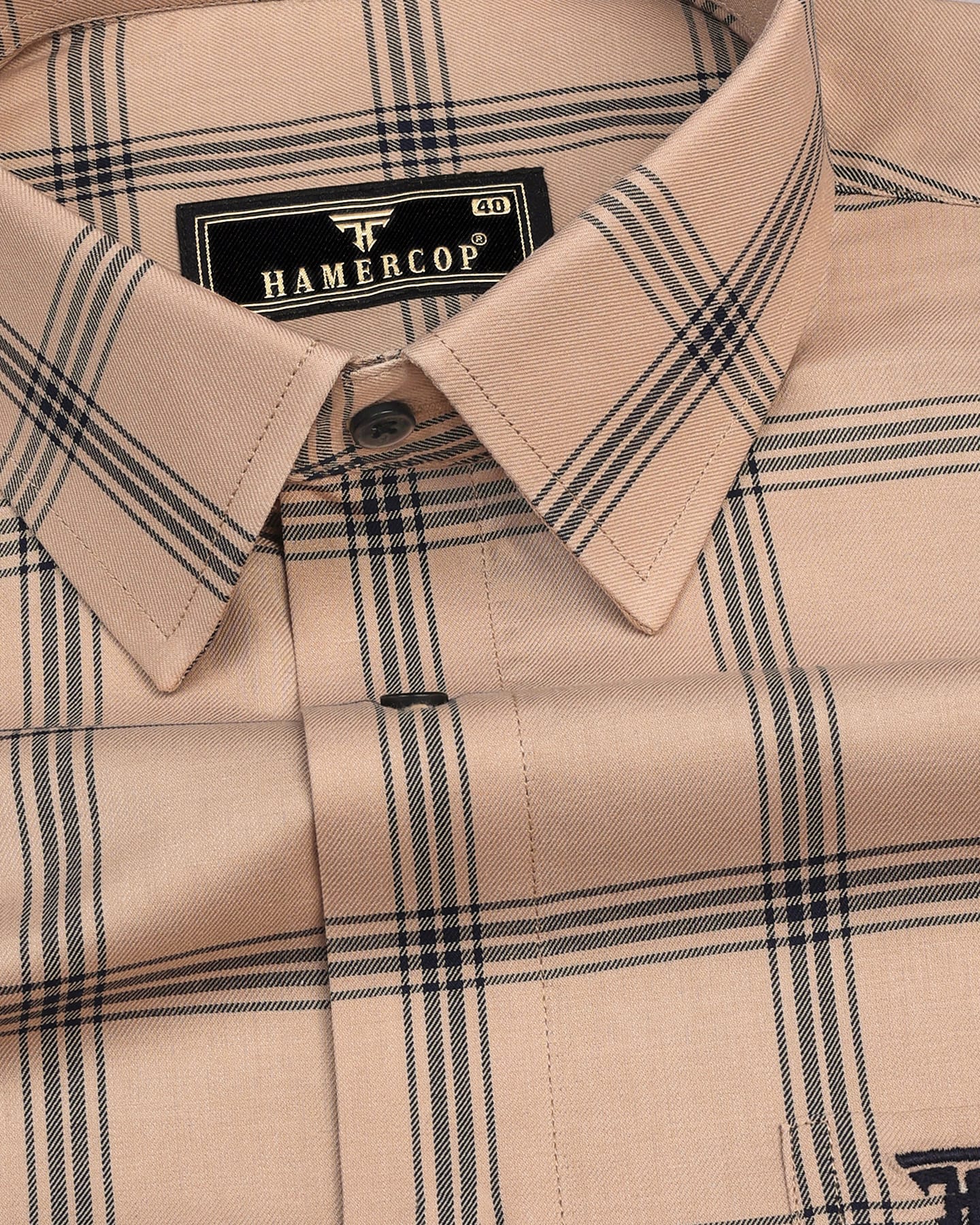 Burberry Cotton Logo Nova Check Button Up Shirt Beige