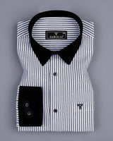 Atlanta Black Bengal Stripe Oxford Cotton Designer Shirt
