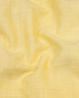Liza Yellow Amsler Dobby Cotton Solid Shirt