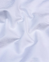 Sparkle White Jacquard Textured Premium Cotton Shirt