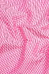 Carnation pink jacquard printed shirt