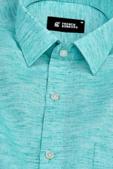 Seaform green amsler linen shirt