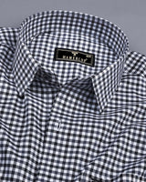 Cadet Gray Twill Check Premium Cotton Shirt