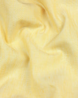 Osaka Yellow Luxurious Linen Formal Cotton Shirt