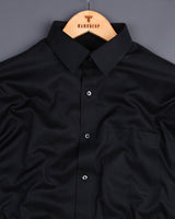 Walter Black Dobby Texture Premium Cotton Shirt
