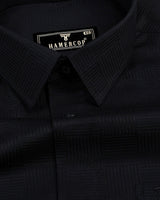 Walter Black Dobby Texture Premium Cotton Shirt