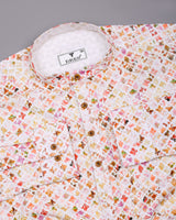 Blossom Multicolor Embroidery Art Cotton Shirt Style Kurta