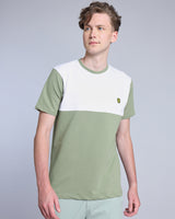 Green With White Pique Pima Designer T-Shirt