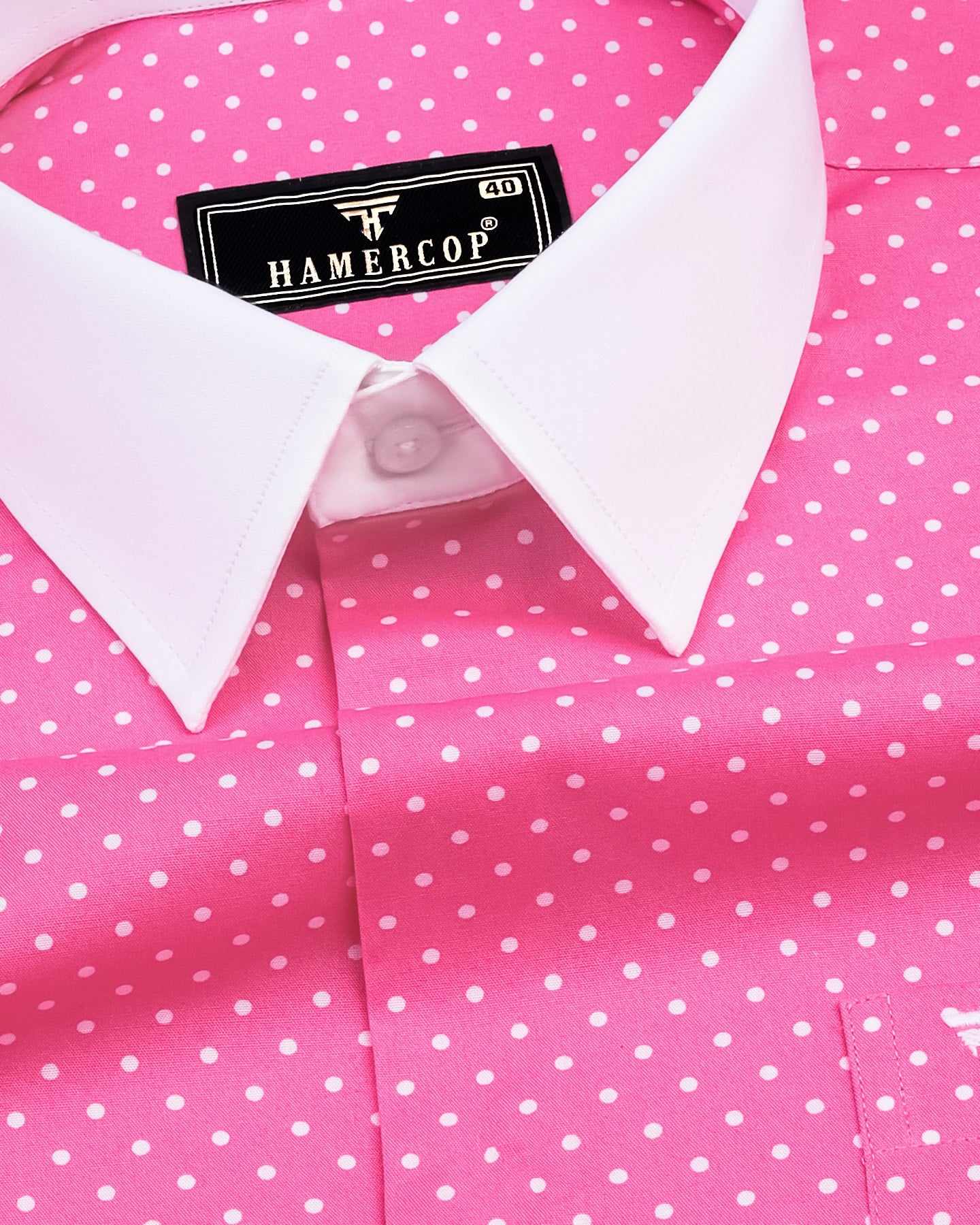 pink polka dot top