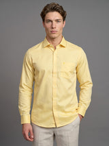 Ripe Banana Yellow Oxford Cotton Formal Shirt