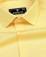 Ripe Banana Yellow Oxford Cotton Formal Shirt