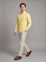 Ripe Banana Yellow Oxford Cotton Formal Shirt