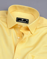 Ripe Banana Yellow Oxford Cotton Formal Shirt