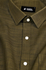Gorillaz green amsler linen cotton shirt