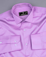 Purple Soft Touch Satin Premium Cotton Shirt