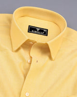 Buttermilk Yellow Oxford Cotton Formal Shirt