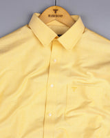Buttermilk Yellow Oxford Cotton Formal Shirt