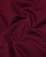 Rosewood Maroon Dobby Textured Cotton Shirt Style Kurta