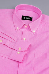 Graceful Dark pink micro houndstooth shirt