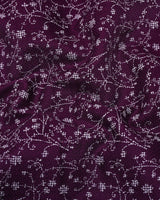 Somnifera Purple Wale Printed Dobby Cotton Shirt Style Kurta