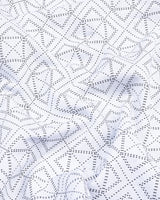 Carnate White With Black Printed Dobby Cotton Shirt