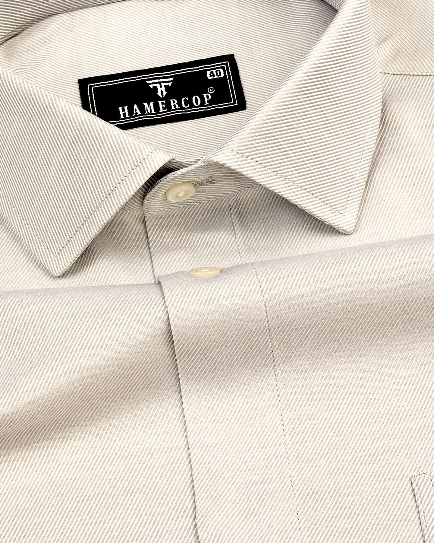 Prescot Gray Premium Giza Cotton Shirt – Hamercop