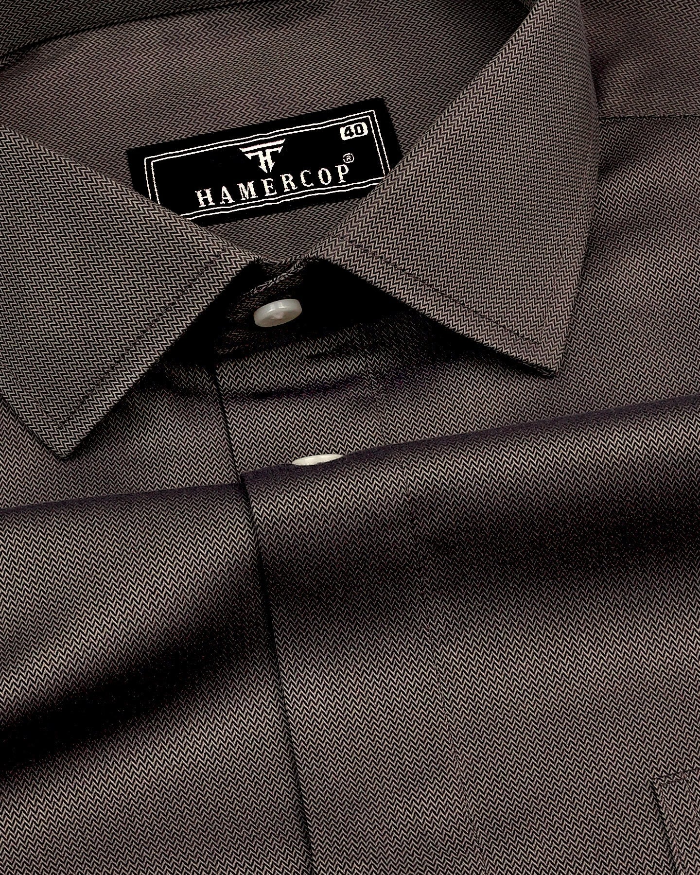 Dobby Design Brown Shirt main image 1
