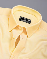 Navajo Yellow Oxford Cotton Plain Formal Shirt