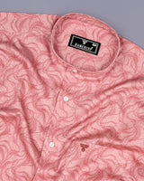 Filton Orchid Peach Printed Cotton Shirt