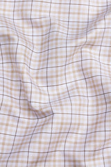 Victory Light brown box check shirt