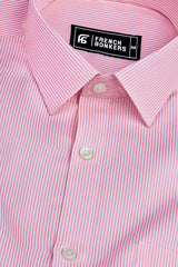 Masculine dark pink stripe shirt