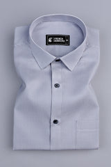 Masculine dark grey stripe shirt