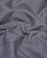 Modesto Gray Textured Solid Dobby Cotton Shirt