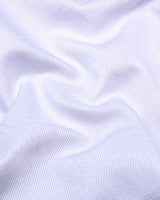 Milestone White Dobby Textured Shirt Style Kurta