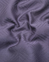 Milestone Gray Dobby Textured Shirt Style Kurta