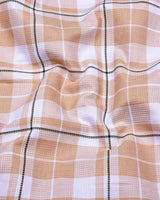 Combon Cream With White Waffle Dobby Check Shirt